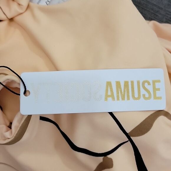 Amuse Society Women's Moxie One-Piece Swimsuit sz Large - Picture 8 of 9